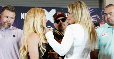 ellebrook|Video: Paige VanZant, Elle Brooke cheeky face off at Misfits .